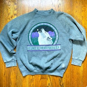 Medium Vintage Wolf Crewneck Sweatshirt